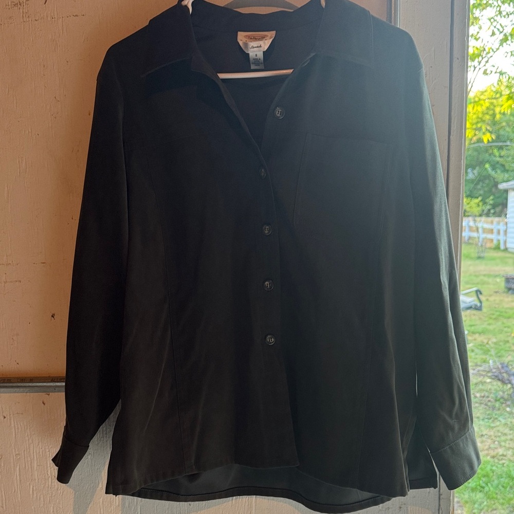 Olive green Button-Up Shirt